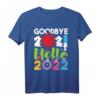 Goodbye 2021 Hello 2022 T-Shirt – Exklusives Silvester Outfit für den Jahreswechsel & Neujahrsgeschenk