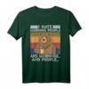 I Hate Morning People Vintage T-Shirt – Lustiges Shirt gegen Frühaufstehen, perfekt als Geschenk für Morgenmuffel, Freunde und Familie