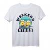 Despicable Me Minions Weekend Vibes Only Teal Sunset Sketch T-Shirt – Offiziell lizenzierte Bekleidung für Fans & Freizeit