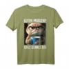 Guten Morgen Ganz Dünnes Eis Kaffee Spruch T-Shirt – Lustiges Geschenk für Morgenmuffel, Schichtarbeiter & Katzenliebhaber