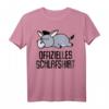 Offizielles Schlafshirt Pyjama Nachthemd mit Esel Pony Motiv – Lustiges Geschenk für Langschläfer, Morgenmuffel und Pony-Fans