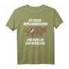 Ich Hasse Morgenmenschen und Morgen & Menschen - Witziges Faultier T-Shirt für Morgenmuffel & Langschläfer