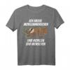Ich Hasse Morgenmenschen und Morgen & Menschen - Witziges Faultier T-Shirt für Morgenmuffel & Langschläfer