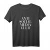 Anti Social Media Spruch T-Shirt - Lustiges Statement für Männer & Frauen, Perfekt als Geschenk für Familie, Geburtstag & Weihnachten