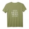 Anti Social Media Spruch T-Shirt - Lustiges Statement für Männer & Frauen, Perfekt als Geschenk für Familie, Geburtstag & Weihnachten