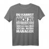 Lustiges Social Media Manager T-Shirt zum HapDeer – Originelles Geschenk für Digital Profis