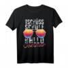 Letzter Schultag Outfit 'Tschüss Schule Hallo Sommer' - Ferien T-Shirt mit Palmen-Sonnenbrille für den Strandurlaub & Abschlussgeschenk