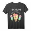 I Scream For Ice Cream Kleidung - Lustiges Sommer T-Shirt & Accessoires für Eisliebhaber, Verkäufer & Geburtstagsgeschenk