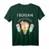 I Scream For Ice Cream Kleidung - Lustiges Sommer T-Shirt & Accessoires für Eisliebhaber, Verkäufer & Geburtstagsgeschenk