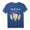 I Scream For Ice Cream Kleidung - Lustiges Sommer T-Shirt & Accessoires für Eisliebhaber, Verkäufer & Geburtstagsgeschenk