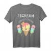 I Scream For Ice Cream Kleidung - Lustiges Sommer T-Shirt & Accessoires für Eisliebhaber, Verkäufer & Geburtstagsgeschenk