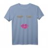 Süßes Sommer-T-Shirt mit Wimpern- und Lippen-Druck – Perfekt für Make-up-Liebhaber, Beauty-Fans & als Geschenk