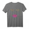 Süßes Sommer-T-Shirt mit Wimpern- und Lippen-Druck – Perfekt für Make-up-Liebhaber, Beauty-Fans & als Geschenk