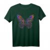 Farbenfrohes Batik Tie-Dye Schmetterling Sommer T-Shirt – Bunte Farbverlauf Geschenkidee für Damen und Herren