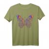 Farbenfrohes Batik Tie-Dye Schmetterling Sommer T-Shirt – Bunte Farbverlauf Geschenkidee für Damen und Herren