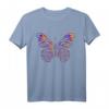 Farbenfrohes Batik Tie-Dye Schmetterling Sommer T-Shirt – Bunte Farbverlauf Geschenkidee für Damen und Herren