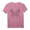 Farbenfrohes Batik Tie-Dye Schmetterling Sommer T-Shirt – Bunte Farbverlauf Geschenkidee für Damen und Herren