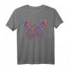 Farbenfrohes Batik Tie-Dye Schmetterling Sommer T-Shirt – Bunte Farbverlauf Geschenkidee für Damen und Herren
