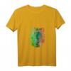Löwenkopf im cool Batik Style T-Shirt mit V-Ausschnitt – Perfekt für Afrika- und Tierliebhaber, stylisches Geschenk für Safari-Fans