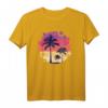 Tropisches Sommer Strand Sonnenuntergang Palme Retro Vintage T-Shirt – Perfekt als Geschenk zum Geburtstag und Weihnachten