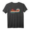 Vintage Surfer California T-Shirt mit Santa Cruz Design - Cooles Kalifornien Souvenir & Geschenk für Surfer, Urlaub & Reisen