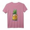 Lustiges Ananas Igel Strand Sommer T-Shirt – Buntes Obst- und Tiermotiv für den Urlaub und Freizeit