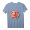 Faultier und Wassermelone Sommer Früchte T-Shirt – Lustiges Geschenk für Familien, Freunde und Tierliebhaber zum Geburtstag, Sommerfest & mehr