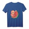 Faultier und Wassermelone Sommer Früchte T-Shirt – Lustiges Geschenk für Familien, Freunde und Tierliebhaber zum Geburtstag, Sommerfest & mehr