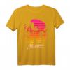 Miami 80er Sommer Strand Palme Sonnenuntergang T-Shirt - Retro tropisches Urlaubsdesign für Sommer, Strand und Urlaub