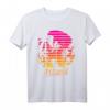 Miami 80er Sommer Strand Palme Sonnenuntergang T-Shirt - Retro tropisches Urlaubsdesign für Sommer, Strand und Urlaub