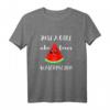 Just A Girl Who Loves Watermelon - Sommerfrucht T-Shirt, Perfekt für Veganer, Vegetarier & Obstliebhaber im Sommerurlaub