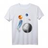 Weltraum Motiv Universum Sterne Sonnensystem Planeten Sonne T-Shirt - Klassisch geschnitten, doppelt genähter Saum