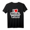 Ich Liebe Soziale Arbeit, Sozialpädagogik & Soziologie T-Shirt – Perfektes Geschenk für Familie, Freunde & Fans sozialer Berufe zu Weihnachten, Geburtstagen & Jubiläen