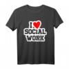 Ich Liebe Soziale Arbeit, Sozialpädagogik & Soziologie T-Shirt – Perfektes Geschenk für Familie, Freunde & Fans sozialer Berufe zu Weihnachten, Geburtstagen & Jubiläen