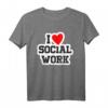 Ich Liebe Soziale Arbeit, Sozialpädagogik & Soziologie T-Shirt – Perfektes Geschenk für Familie, Freunde & Fans sozialer Berufe zu Weihnachten, Geburtstagen & Jubiläen
