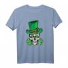 St. Patrick's Day T-Shirt mit Sugar Skull – Cooles irisches Motiv, Kleeblatt & grüne Farbe für Partys, Geschenke & Irish Pub Feier