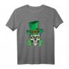 St. Patrick's Day T-Shirt mit Sugar Skull – Cooles irisches Motiv, Kleeblatt & grüne Farbe für Partys, Geschenke & Irish Pub Feier