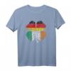 Irish German Flag St. Patrick's Day T-Shirt – Patriotisches Shamrock-Flaggen-Shirt für Familie und Feierlichkeiten
