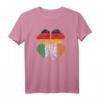 Irish German Flag St. Patrick's Day T-Shirt – Patriotisches Shamrock-Flaggen-Shirt für Familie und Feierlichkeiten