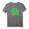 Grünes 3-blättriges Kleeblatt T-Shirt – Irisches Symbol für St. Patrick's Day & Glücksbringer Geschenk