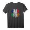 Irish French Flag T-Shirt mit Shamrock Design für St. Patrick's Day Parade, Heritage & Patriotisches Geschenk