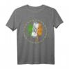 Irish Vintage Shamrock St. Patrick's Day Flag T Shirt - Celebrate Irish Pride & Parade with Festive Shamrock Clover & Flag Design