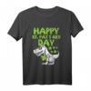 Kinder Happy St Pat T-Rex Day Dino Saurus T-Shirt – Lustige Dinosaurier Kleidung für Jungen zum St. Patrick's Day, Geburtstags- oder Feiertagsgeschenk