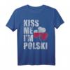 Kiss Me Im Polski Polish St Patrick's Day T-Shirt – Kultureselles Shirt für Polen, Irland & Irisch-Polnische Feierlichkeiten