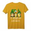 St. Patricks Day 2023 Gnomes Bierzwerg T-Shirt für Damen und Herren – Lustiges Design mit Kleeblatt, Bier und irischen Farben