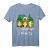 St. Patricks Day 2023 Gnomes Bierzwerg T-Shirt für Damen und Herren – Lustiges Design mit Kleeblatt, Bier und irischen Farben