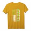 USA Flagge in Grün Kleeblatt St. Patrick's Day T-Shirt – Festliches Outfit für den irischen Feiertag und Feierlichkeiten