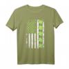 USA Flagge in Grün Kleeblatt St. Patrick's Day T-Shirt – Festliches Outfit für den irischen Feiertag und Feierlichkeiten