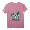 HapDeer Mickey Minnie Shamrock T-Shirt mit V-Ausschnitt – Perfekt für St. Patrick’s Day und Geburtstagsfeiern für Männer, Frauen, Kinder & Familie