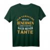 Ich Versuche Mich Zu Benehmen Aber Komme Nach Meiner Tante T-Shirt - Lustige Baby- und Kinderkleidung mit Spruch für Geburt, Geburtstag & Muttertag